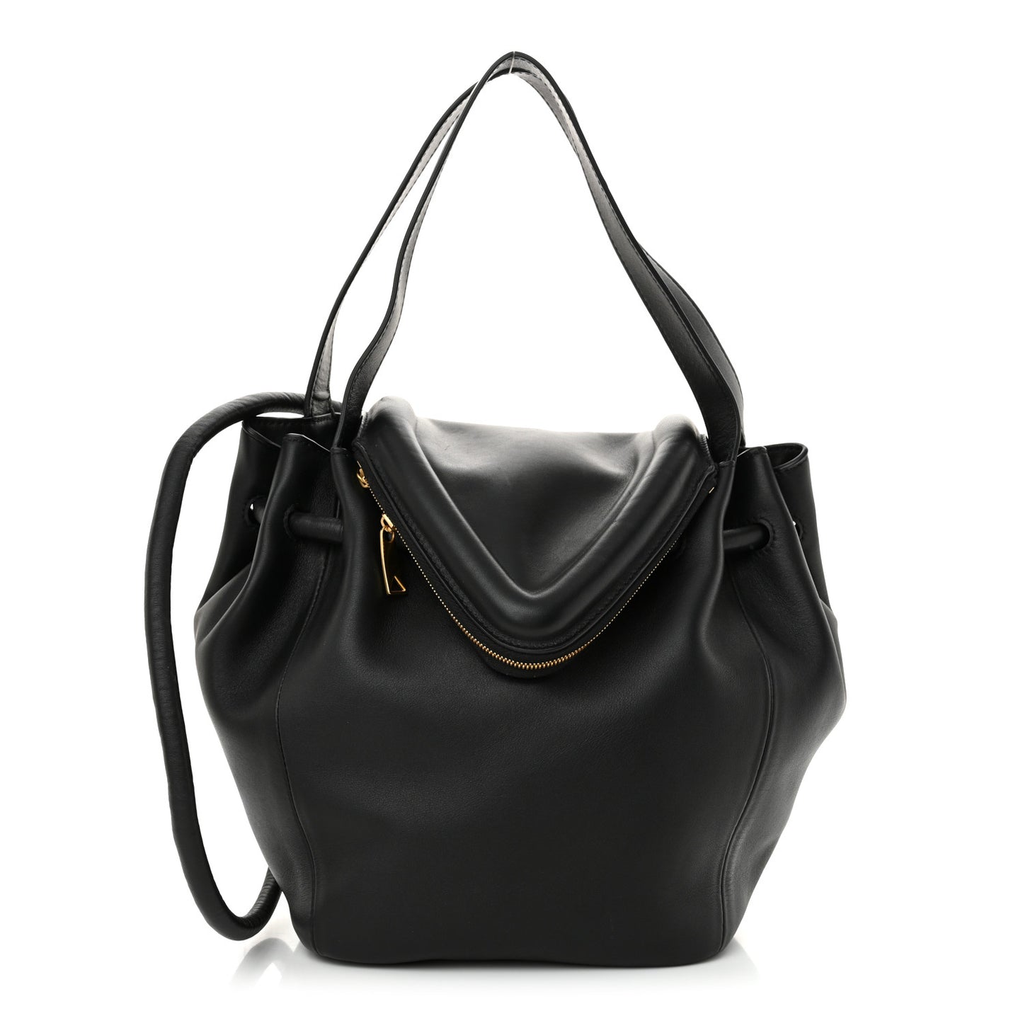Calfskin Small Beak Tote Black