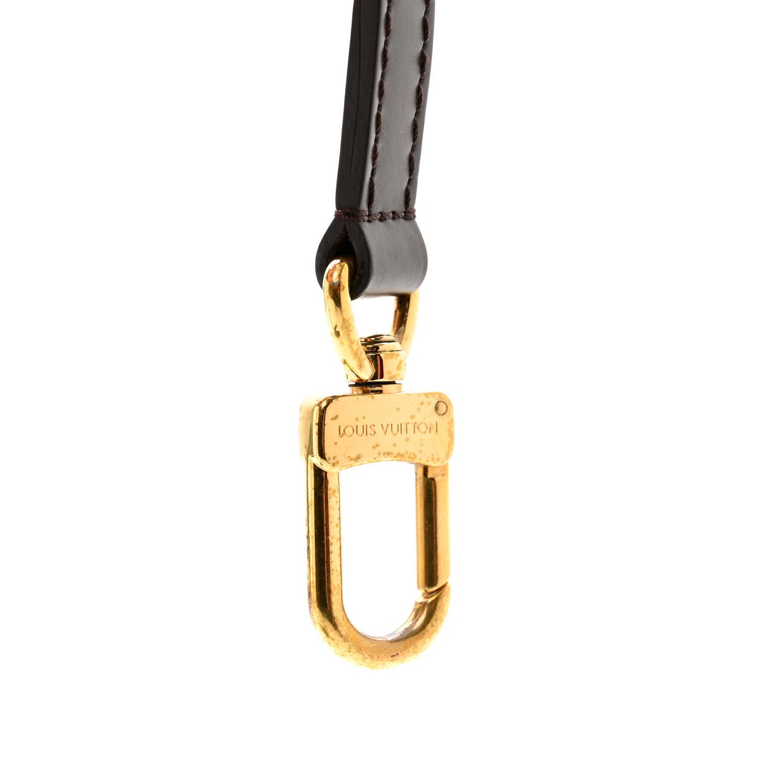 Louis Vuitton Calfskin 16mm Adjustable Shoulder Strap Brown 4 of 4