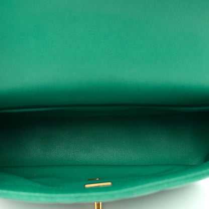 Chanel Caviar Quilted Sweetheart Flap Green 6 of 10
