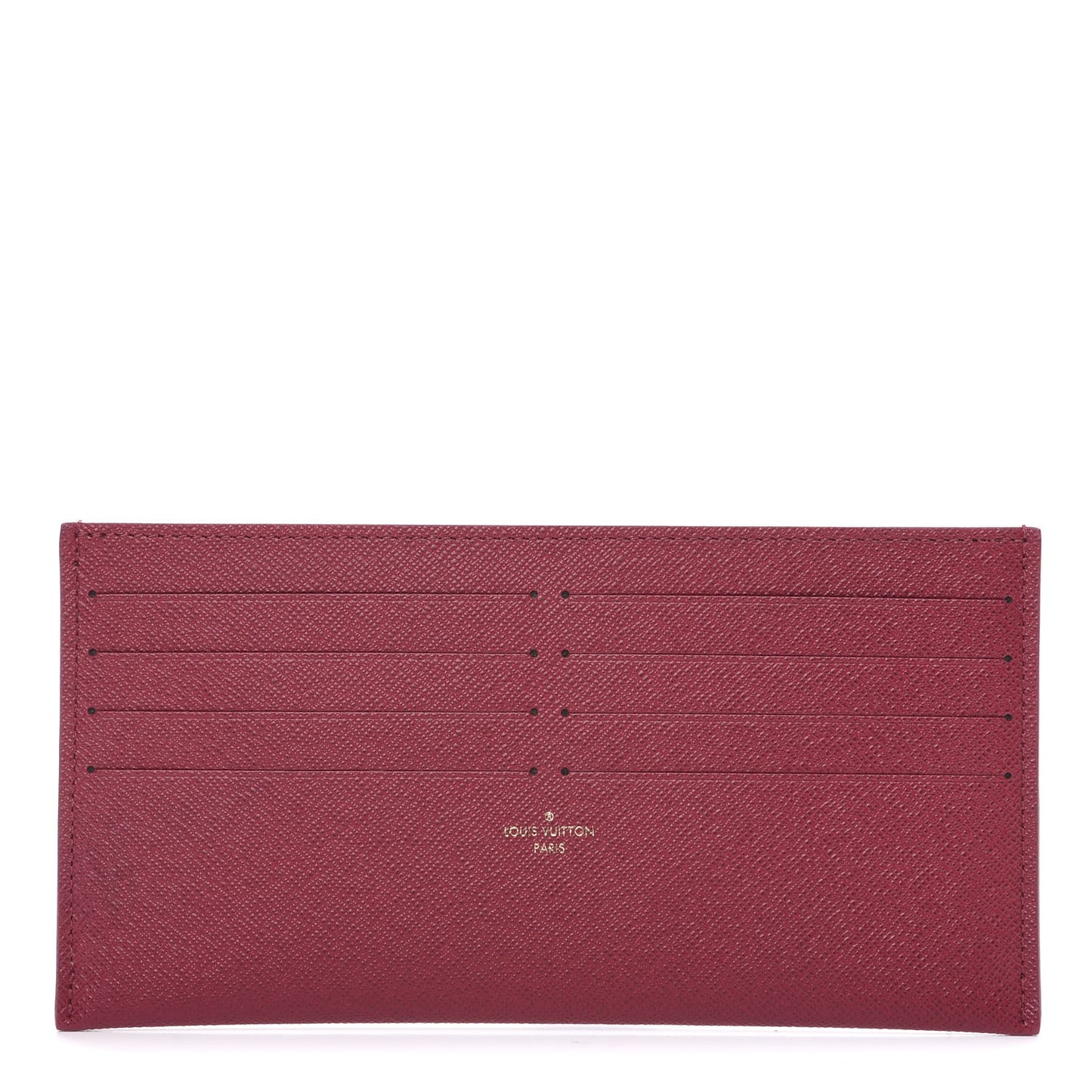 Calfskin Felicie Card Holder Insert Fuchsia