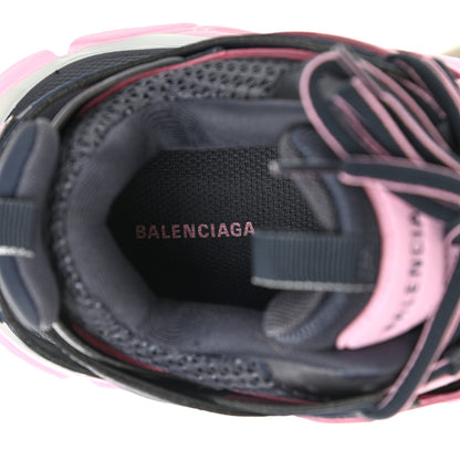 Balenciaga Mesh Nylon Womens Track Sneakers 37 Grey Pink 7 of 9