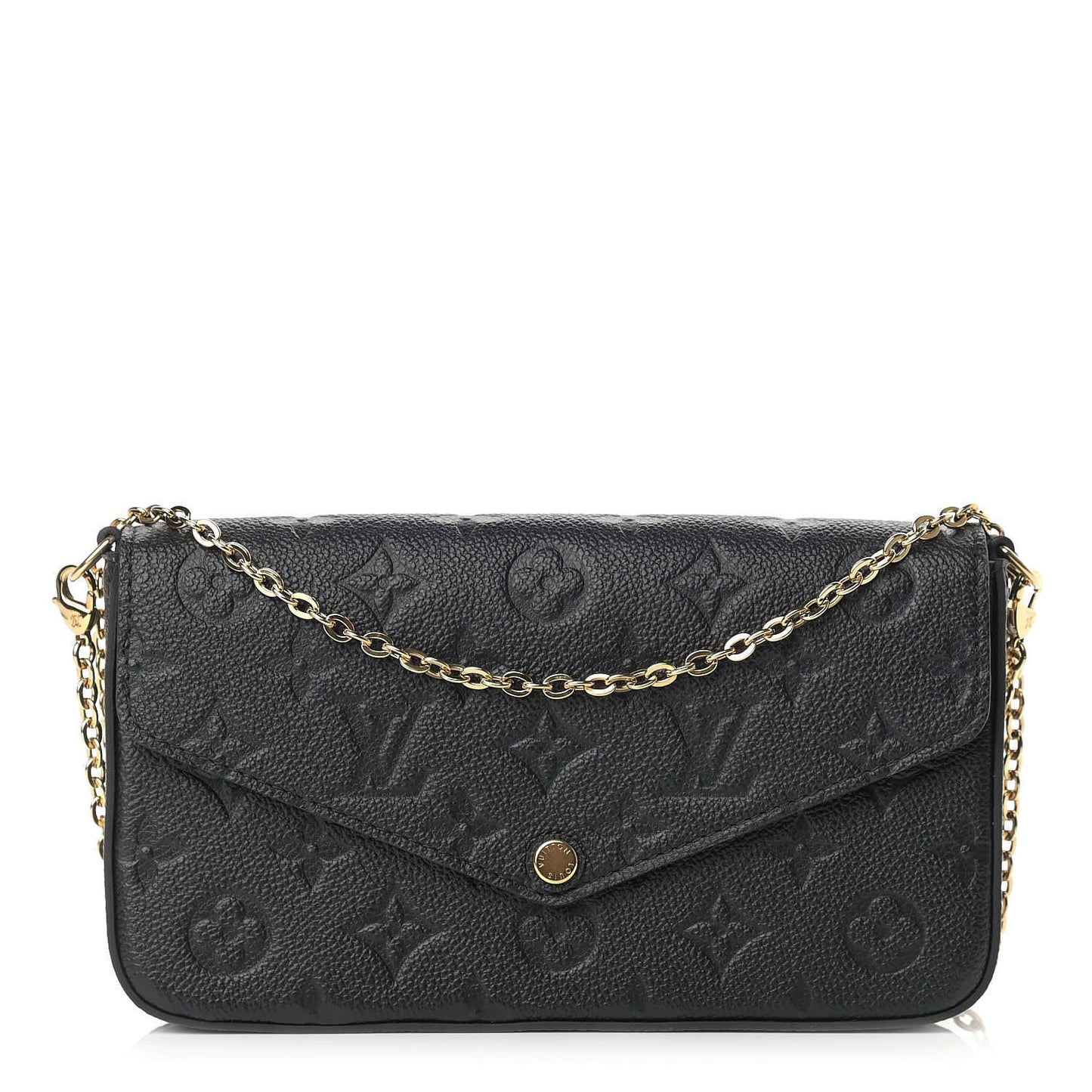 Empreinte Pochette Felicie Chain Wallet Black