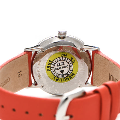 Fendi Stainless Steel Calfskin 29mm Forevermore Fendi Quartz Watch Tulip Red 4 of 5