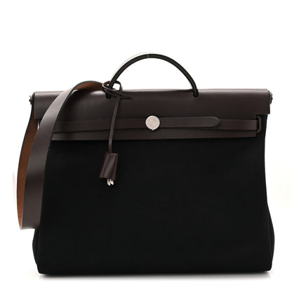 Hermes Toile Vache Hunter Herbag Zip 39 MM Black Ebene 1 of 12