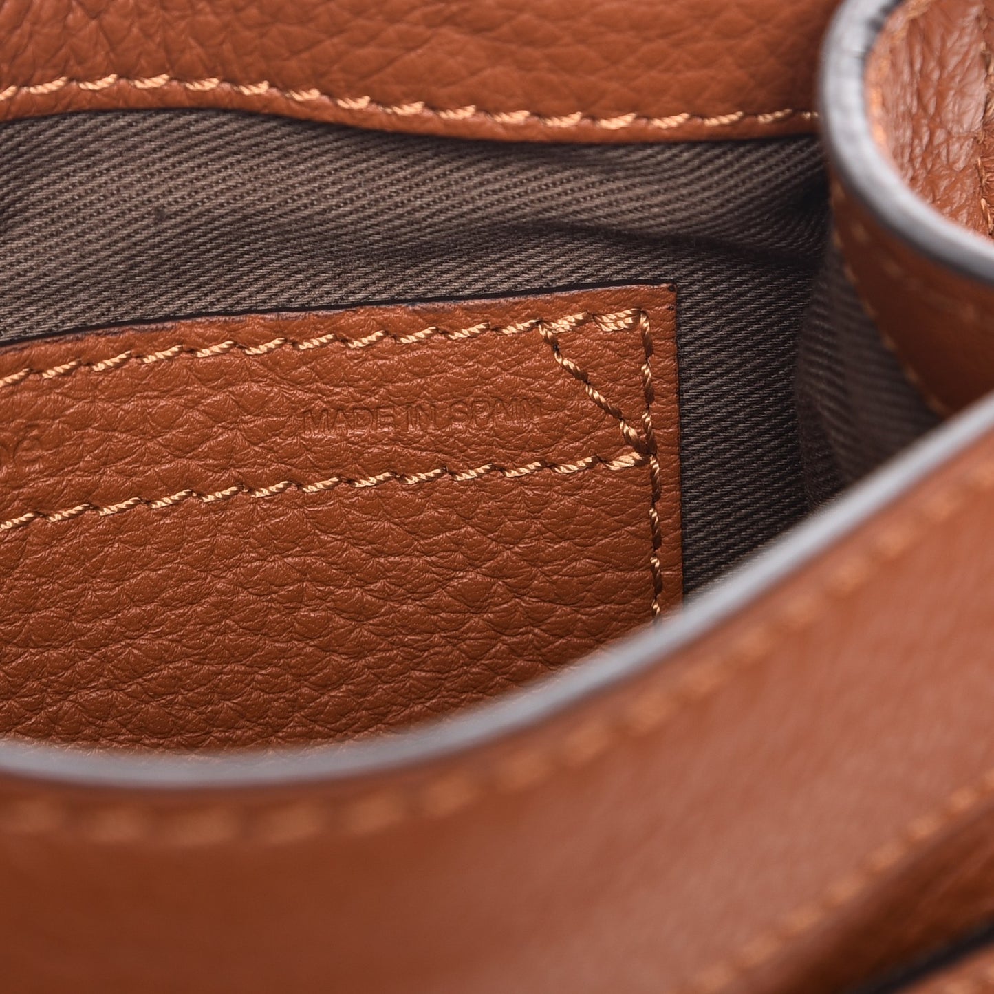 Calfskin Mini Marcie Round Crossbody Bag Tan