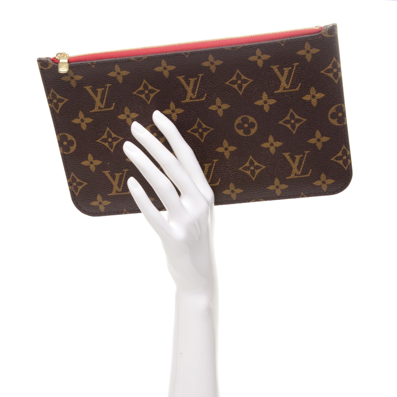 Louis Vuitton Monogram Neverfull MM GM Pochette Cherry 2 of 10