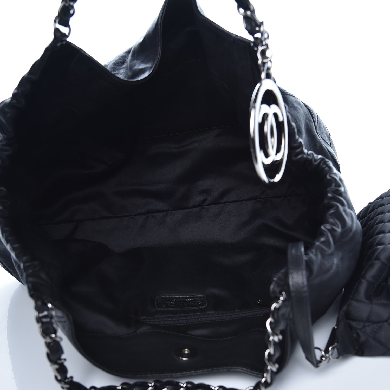Chanel Calfskin Baby Coco Cabas Black 5 of 9