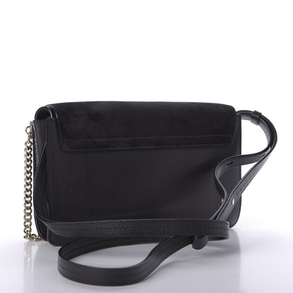 Chloe Suede Calfskin Small Faye Shoulder Bag Carbon Grey 3 of 9
