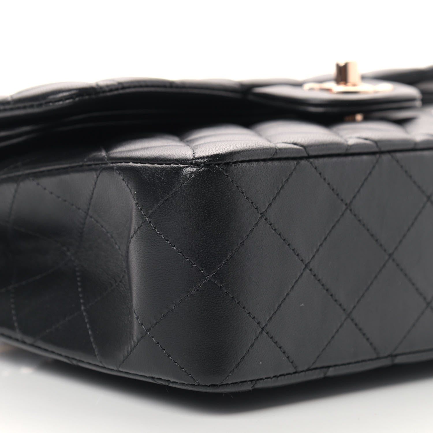 Chanel Lambskin Quilted Small Double Flap Black 7 of 13