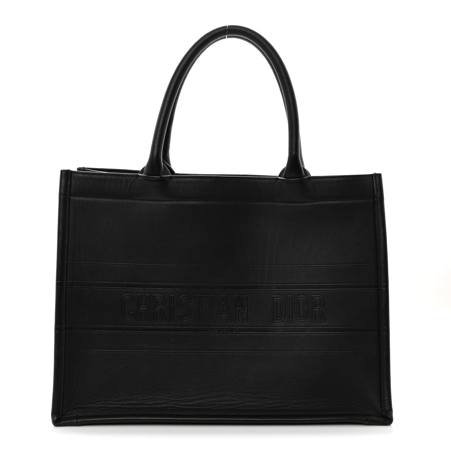 Christian Dior Calfskin Embossed Medium Book Tote Black 1 of 13