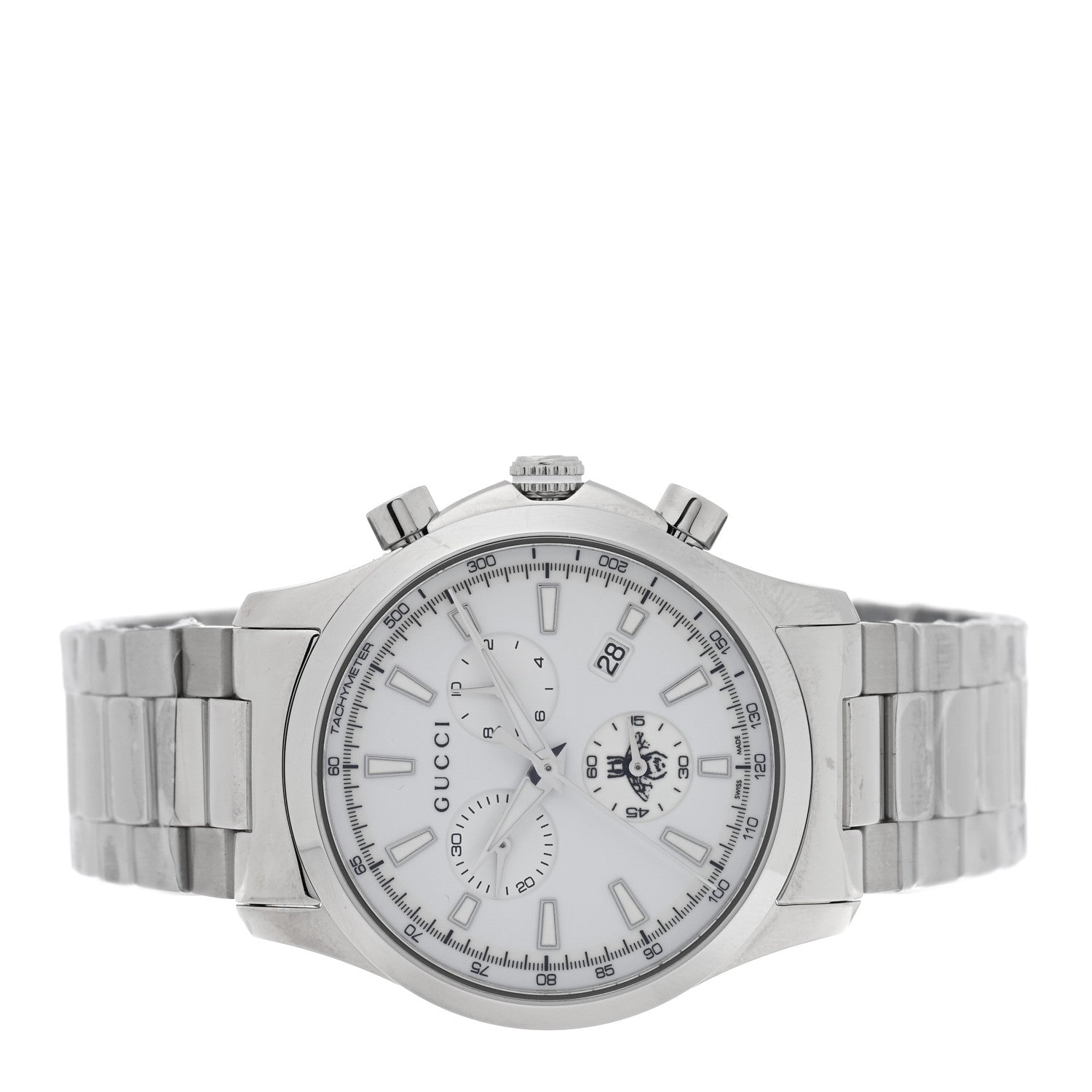 Gucci Stainless Steel 38mm G-Timeless Bee Chronograph Quartz Watch 2 of 5