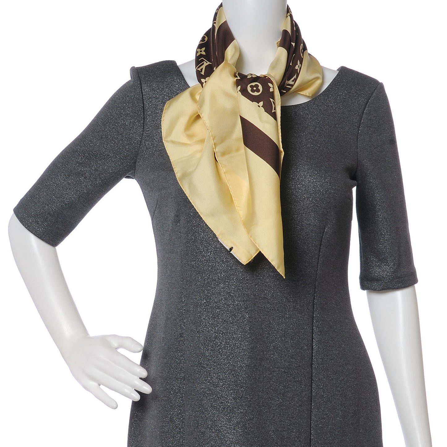 Silk Monogram Monaco Scarf
