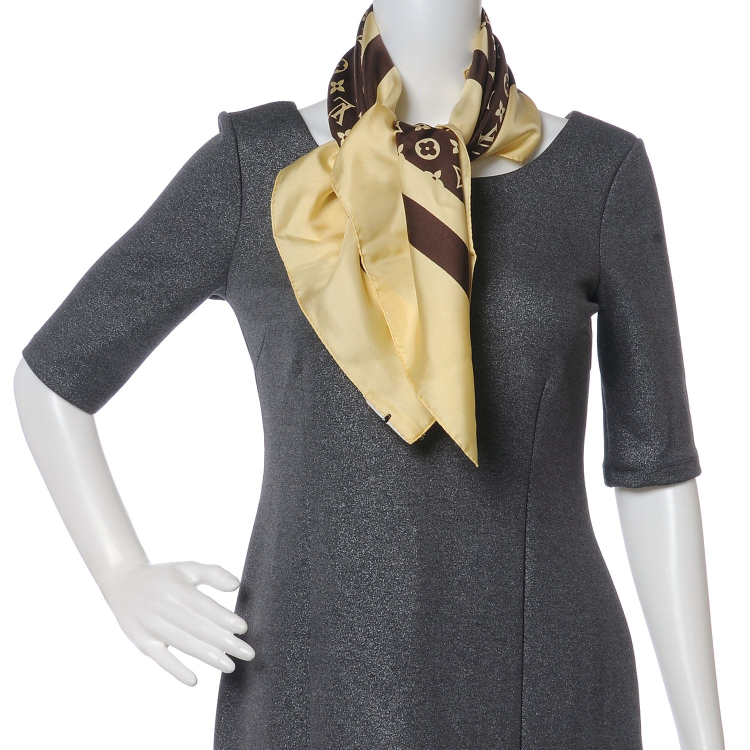 Louis Vuitton Silk Monogram Monaco Scarf 3 of 6