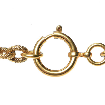 Chanel Textured Etruscan CC Tassel Necklace Gold 5 of 7