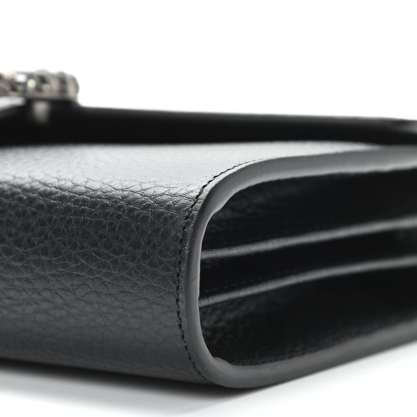 Calfskin Mini Dionysus Chain Wallet Black