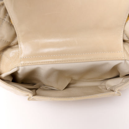 Chanel Glazed Calfskin Quilted Large Front Pocket Tote Beige 14 of 14
