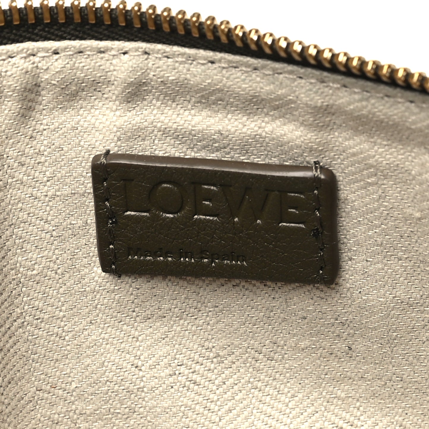 Calfskin Mini Hammock Hobo Vintage Khaki