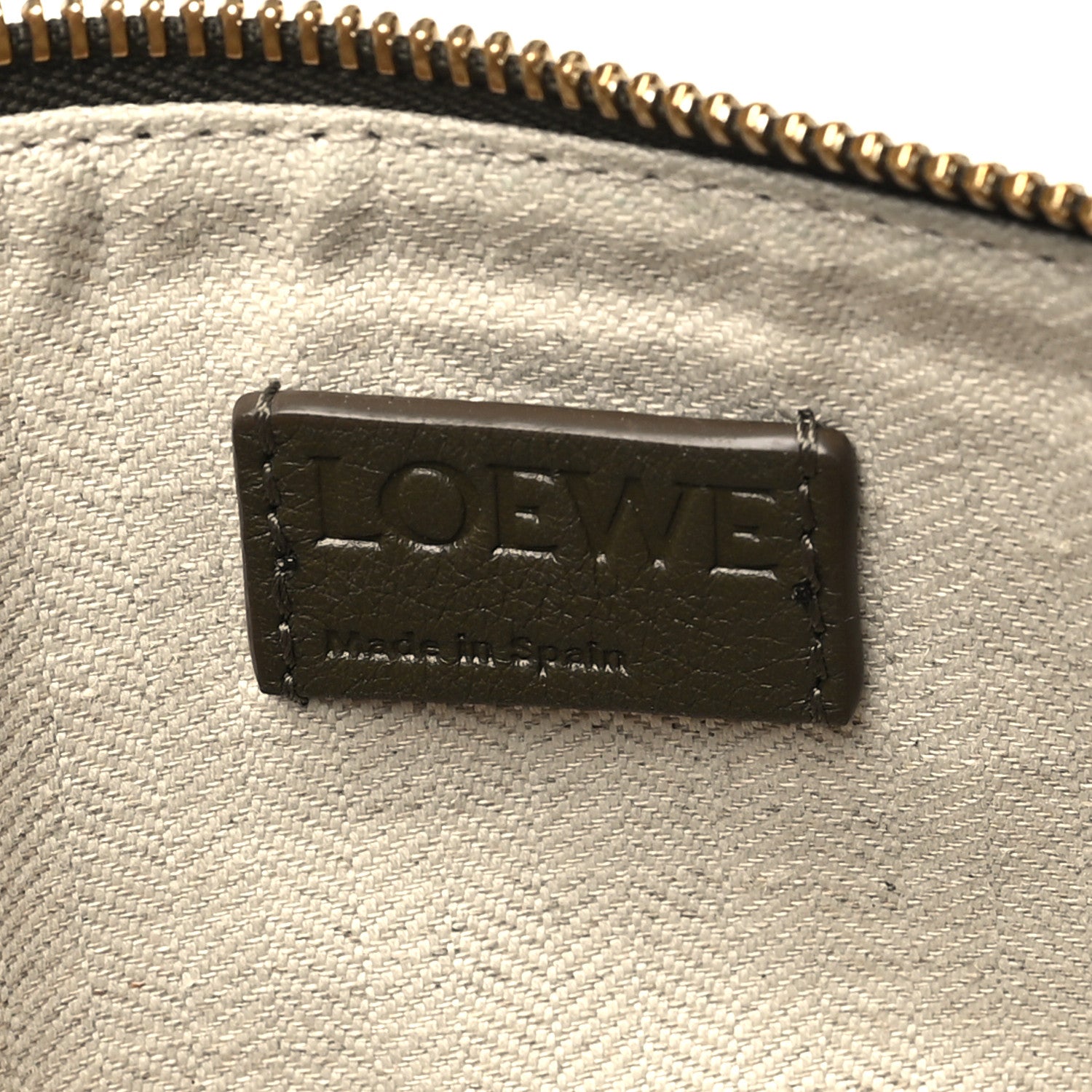 Loewe Calfskin Mini Hammock Hobo Vintage Khaki 6 of 10