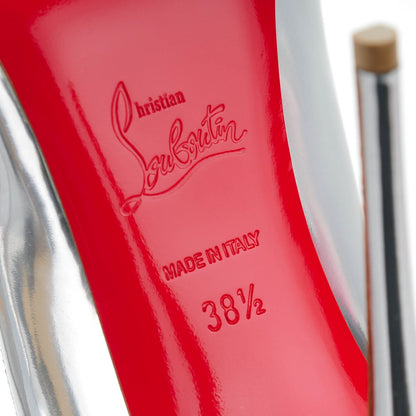 Christian Louboutin Metallic Calfskin So Kate 120 Pumps 38.5 Silver 5 of 7