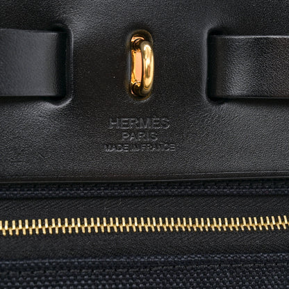 Hermes Military Toile Vache Hunter Herbag Zip PM 31 Black 7 of 14