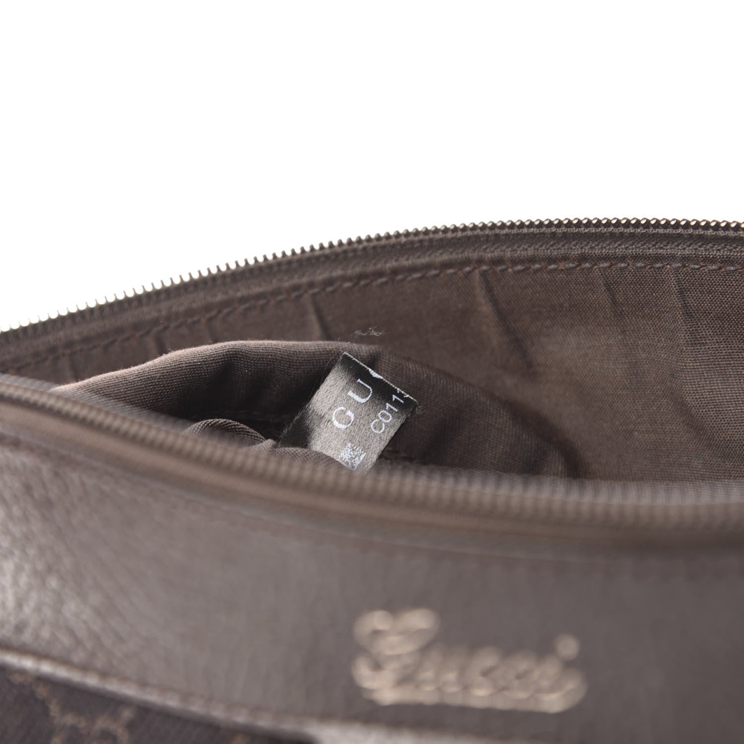 Gucci Nylon Monogram Small D Silver Ring Messenger Brown 8 of 11