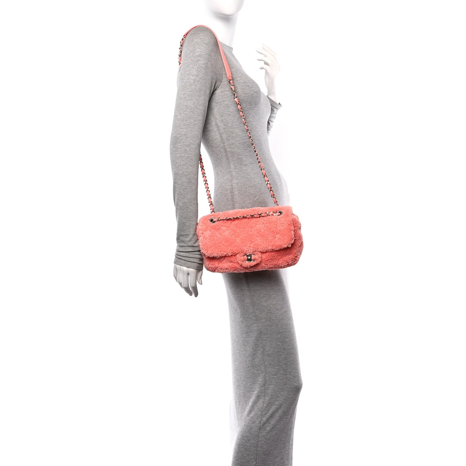 Chanel Lambskin Calfskin Mixed Fibers Quilted Medium Flap Orange 2 of 10