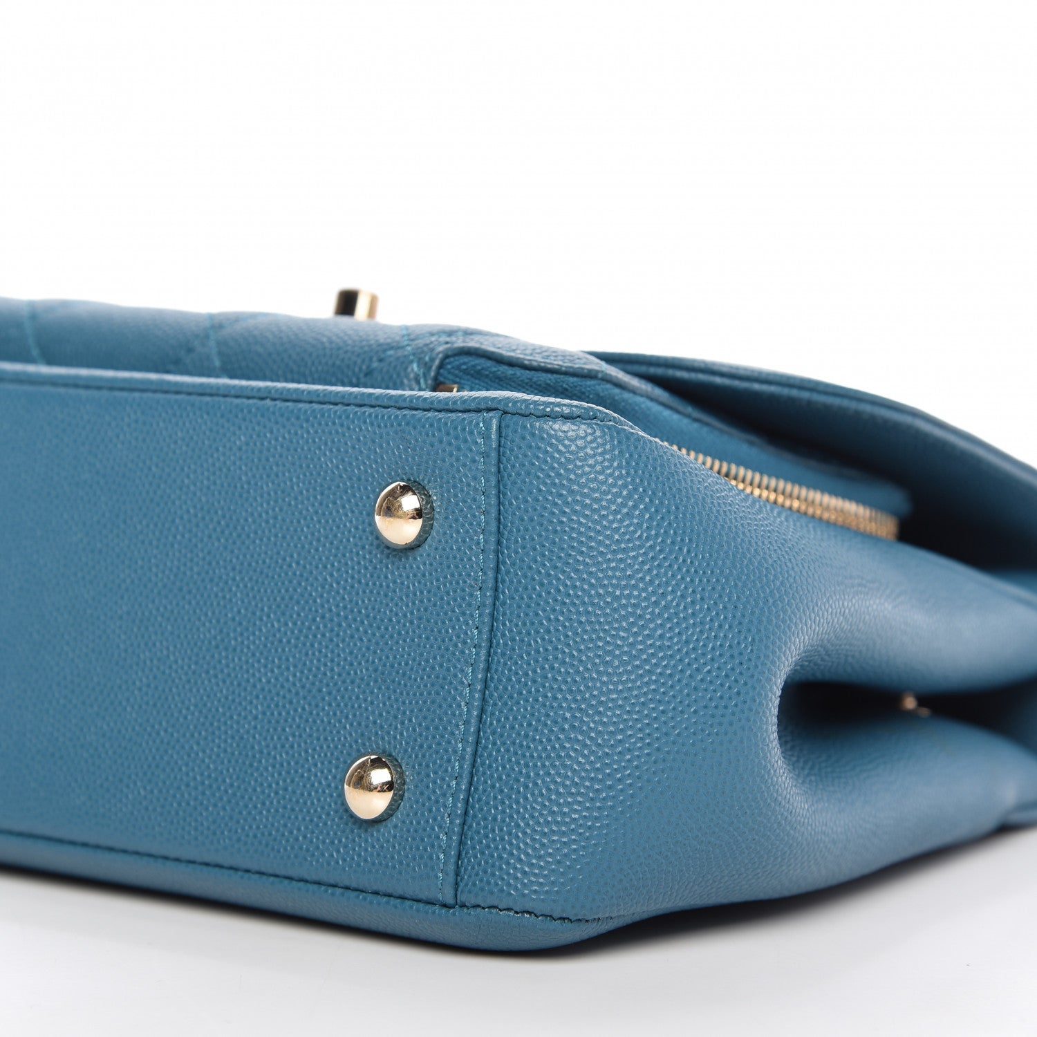 Chanel Caviar Quilted Medium Business Affinity Flap Blue 7 of 10