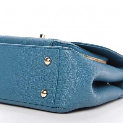 Chanel Caviar Quilted Medium Business Affinity Flap Blue 7 of 10