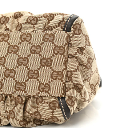 Gucci Monogram Medium D Gold Ring Hobo Dark Brown 10 of 12