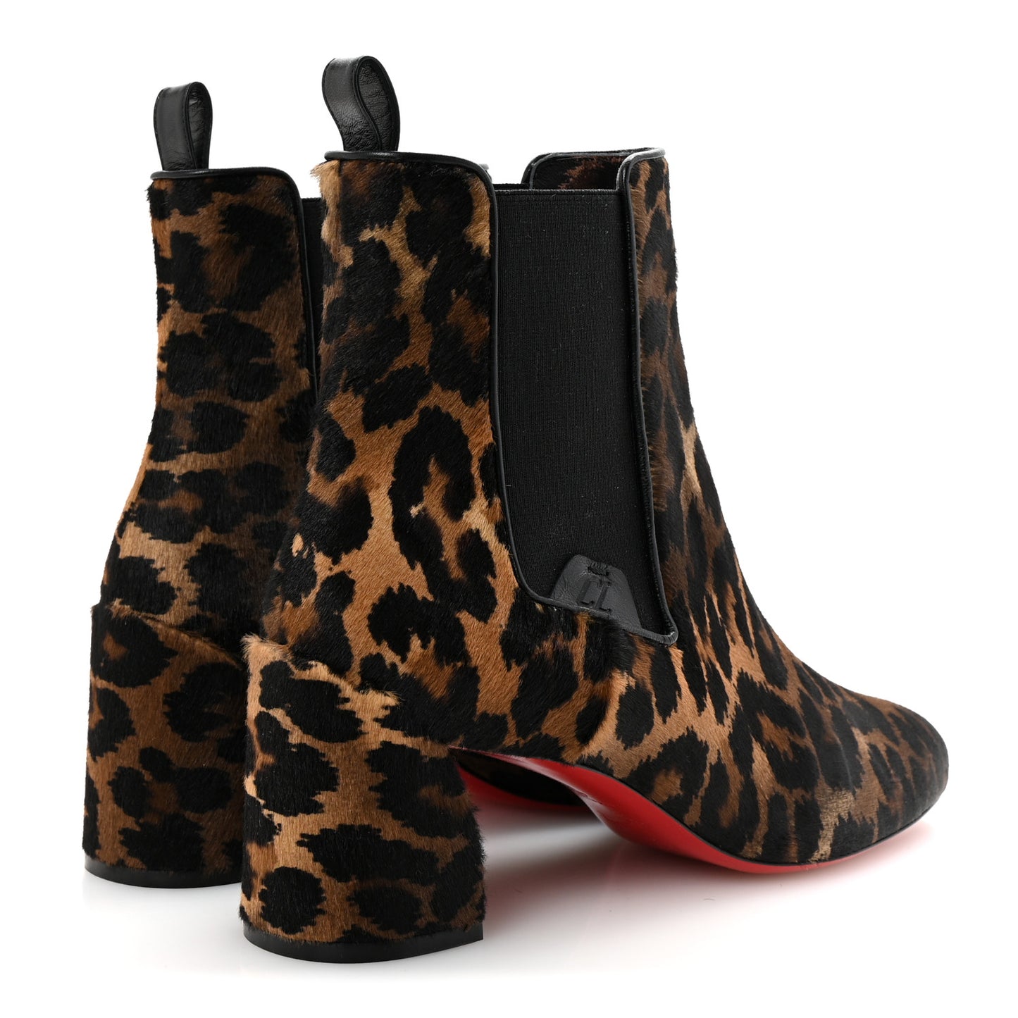 Pony Kid Leopard Turelastic 55 Ankle Boots 41 Brown Black