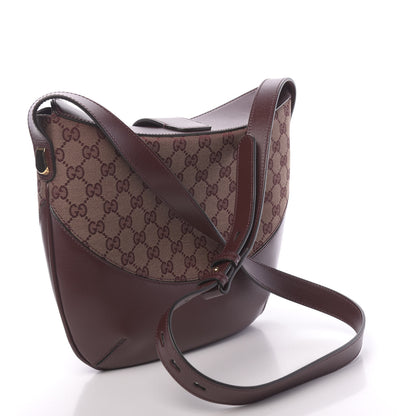 Gucci GG Monogram Calfskin Medium Arli Shoulder Bag Sahara Rubino Chardonnay 3 of 10