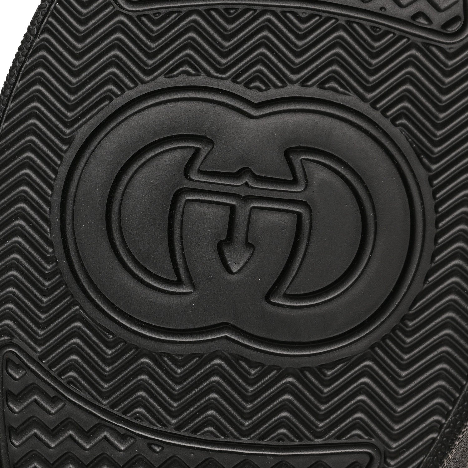 Gucci Calfskin GG Tennis Embossed Perforated Mens Interlocking G 55mm Sneakers 10.5 Black 6 of 9