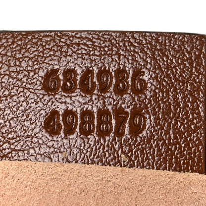 Gucci Glazed Calfskin Matelasse Diagonal Mini GG Marmont Chain Shoulder Bag Cuir 7 of 9