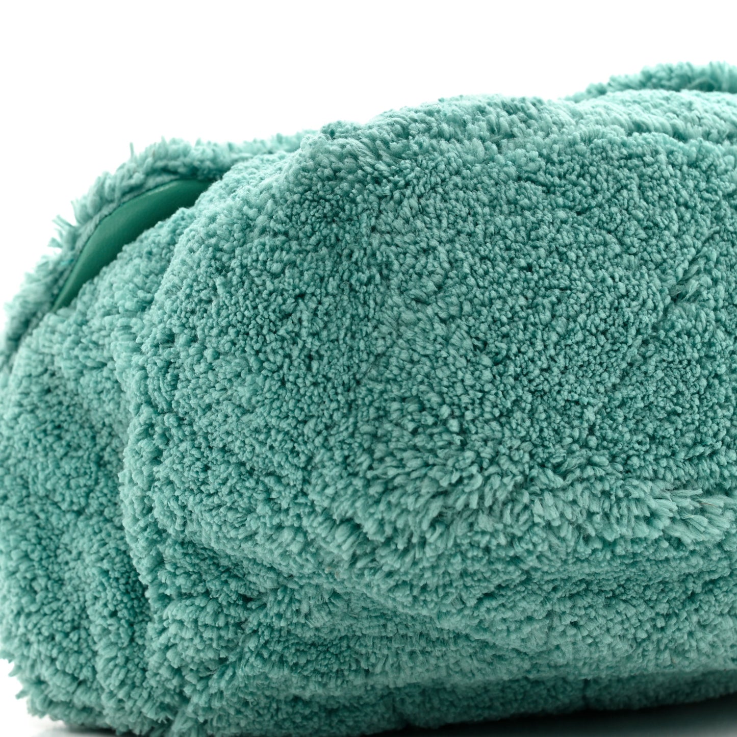 Lambskin Calfskin Mixed Fibers Quilted Medium Flap Green