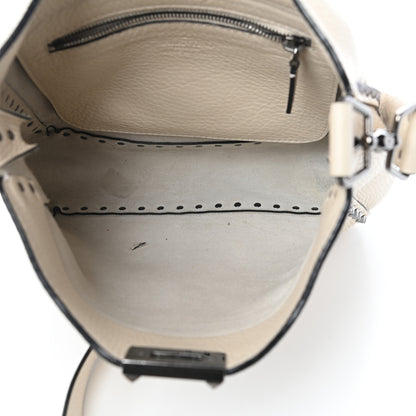 Valentino Garavani Pebbled Calfskin Small Rockstud Flip-Lock Messenger Bag Light Ivory 6 of 12