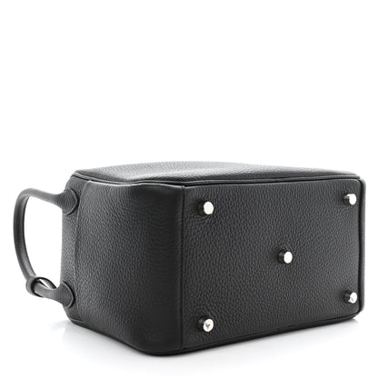 Hermes Taurillon Clemence Lindy 26 Black 4 of 11
