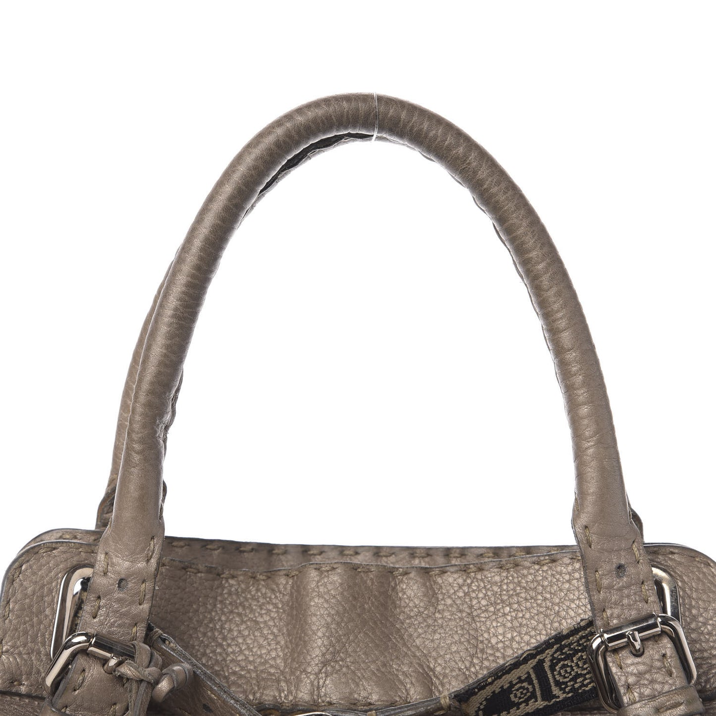 Cuoio Romano Selleria Small Villa Borghese Tote Peltro