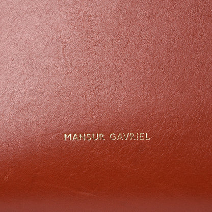 Mansur Gavriel Calfskin Mini Bucket Bag Saddle 6 of 10