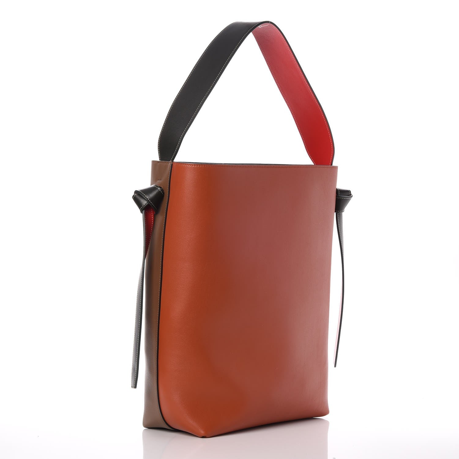 Celine Shiny Smooth Calfskin Small Twisted Cabas Camel Brick 3 of 8