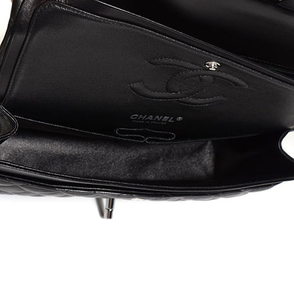 Chanel Lambskin Quilted Medium Double Flap Black 4 of 7