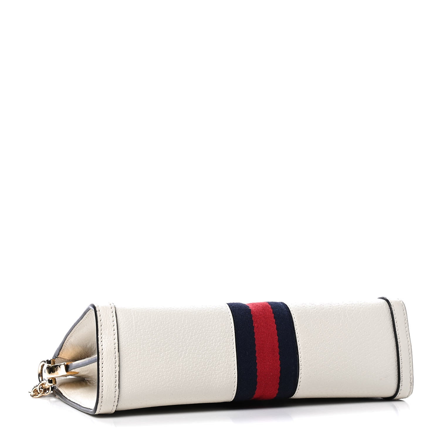 Gucci Textured Calfskin Web Small Ophidia Chain Shoulder Bag Mystic White 3 of 6