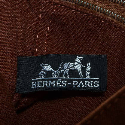 Hermes Cotton Canvas Fourre Tout PM Tote Brown 6 of 10