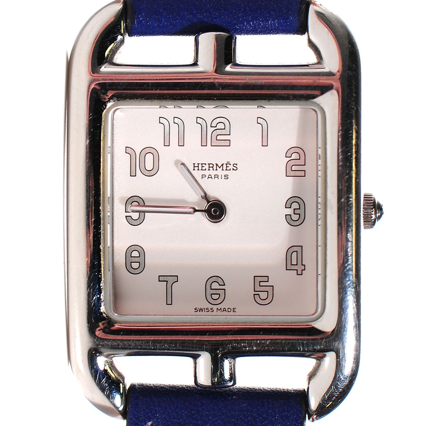Swift Calfskin Cape Cod PM Double Tour Watch Bleu Electrique