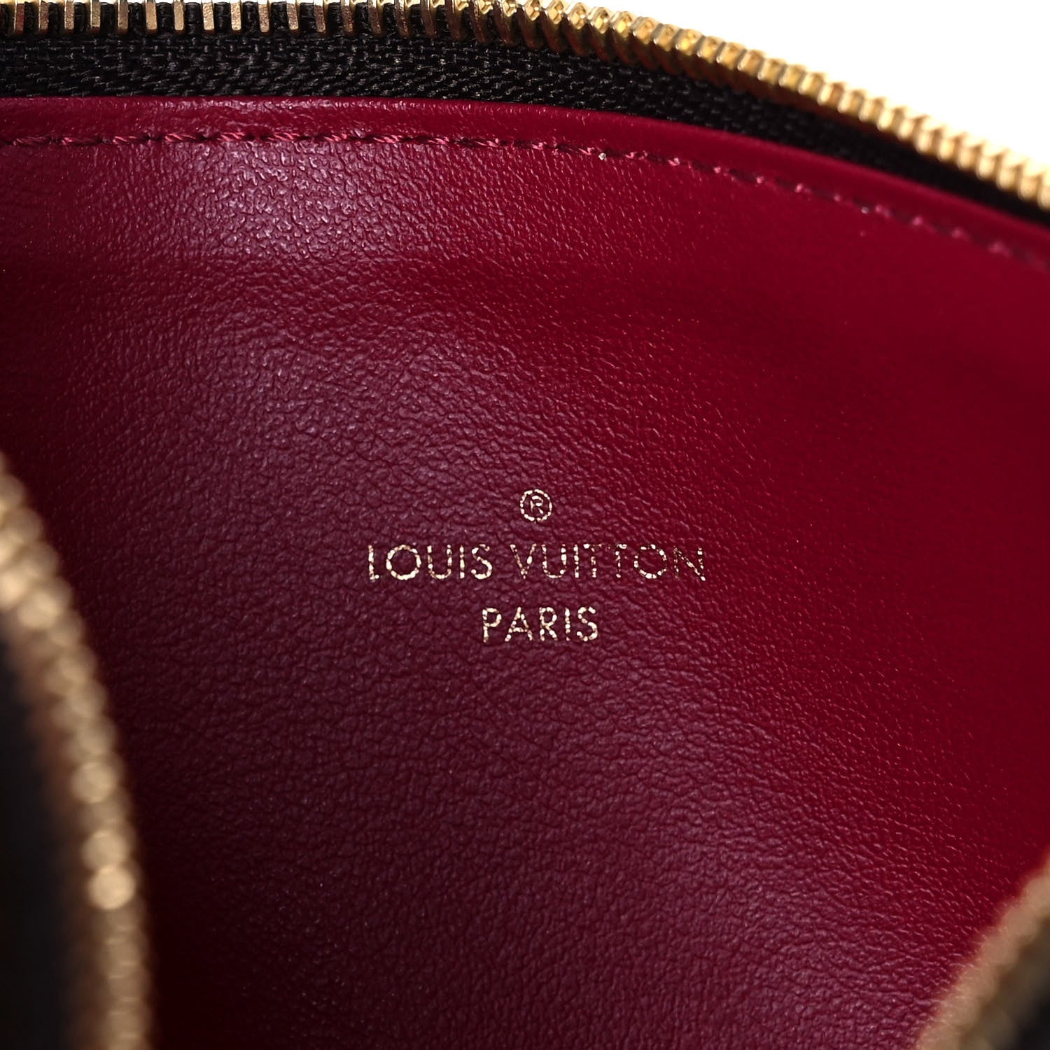 Louis Vuitton Monogram Felicie Chain Wallet Zippered Insert Fuchsia 6 of 8
