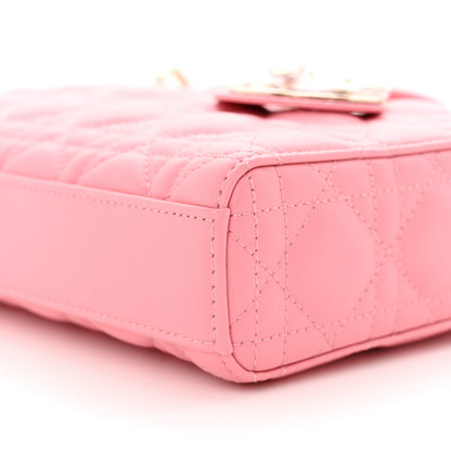 Christian Dior Lambskin Cannage Medium Lady D-Joy Light Pink 10 of 13