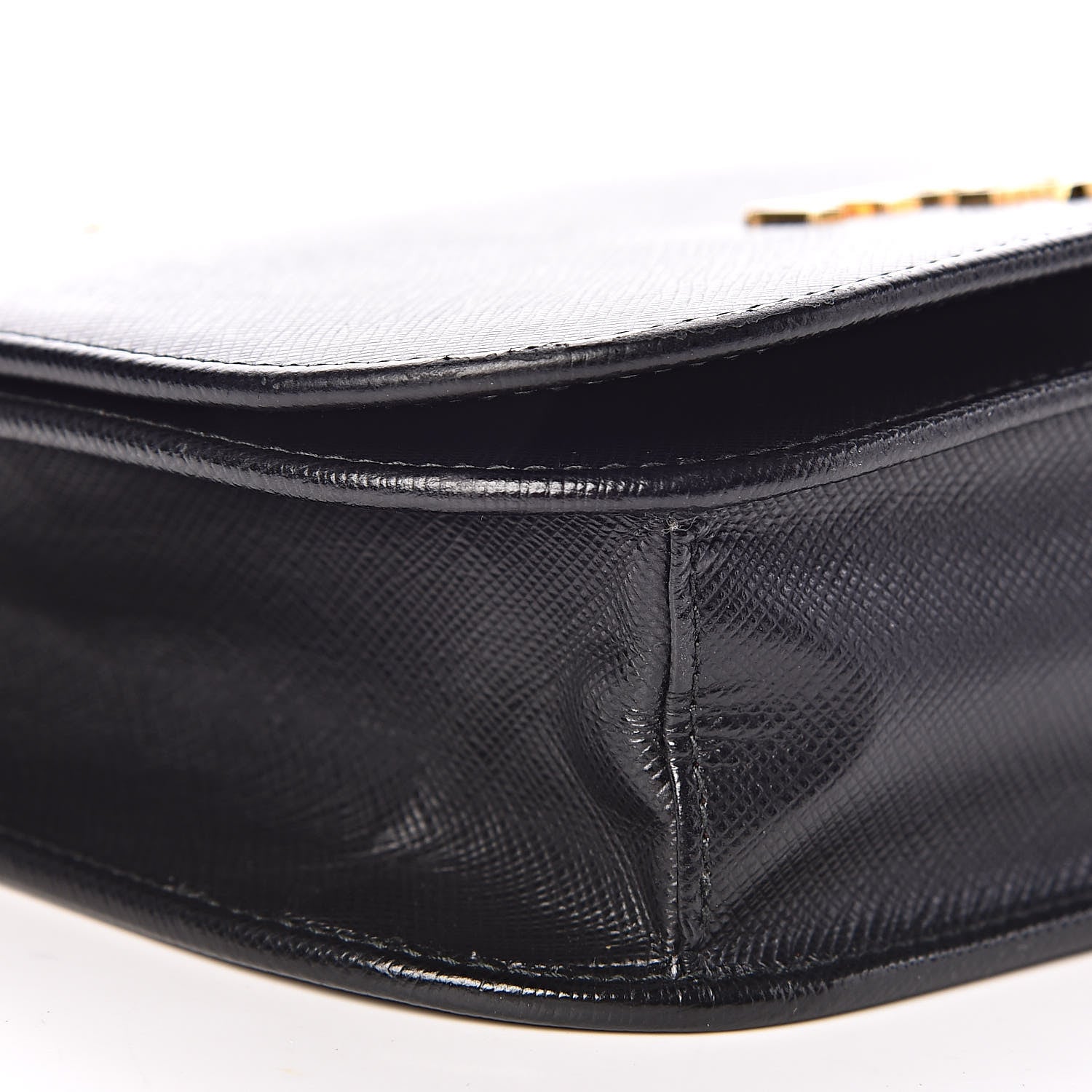 Prada Saffiano Lux Crossbody Bag Black 8 of 9