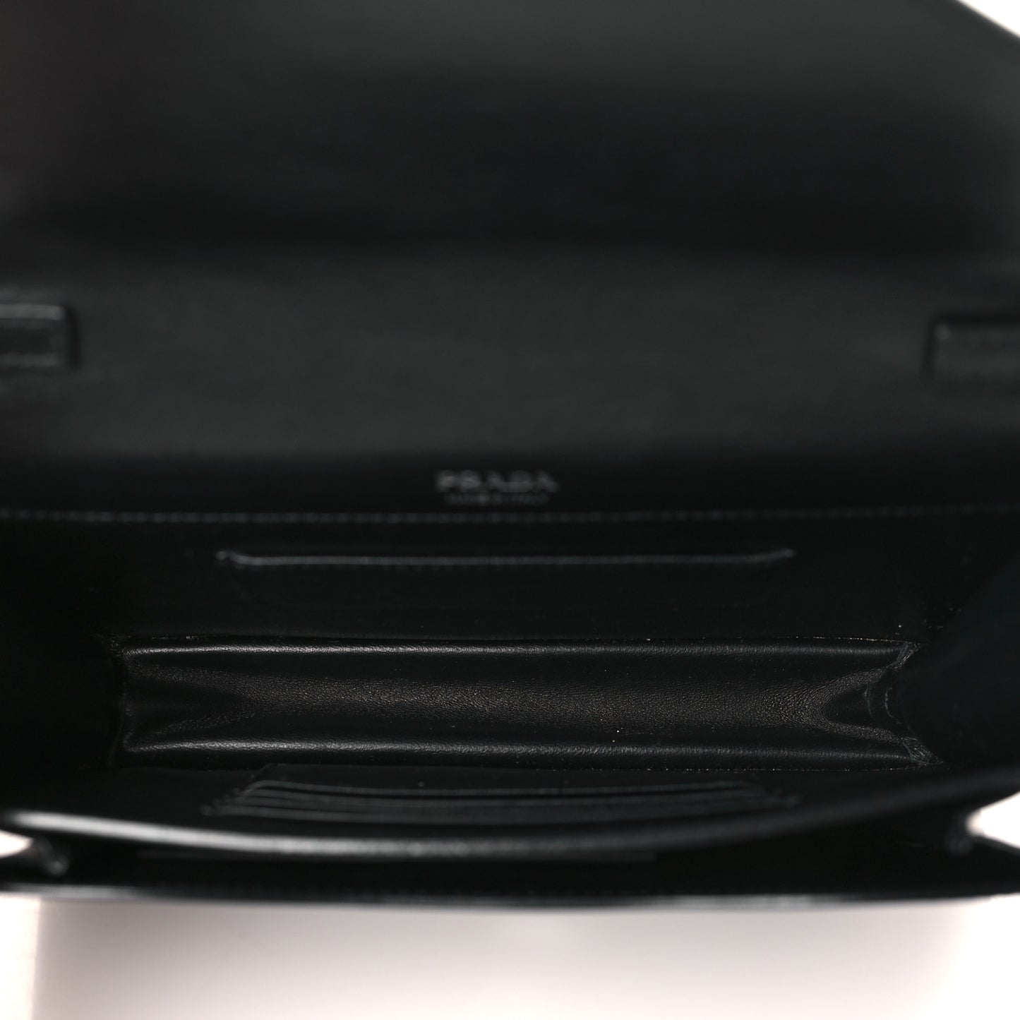 Saffiano City Calf Mini Envelope Bag Black