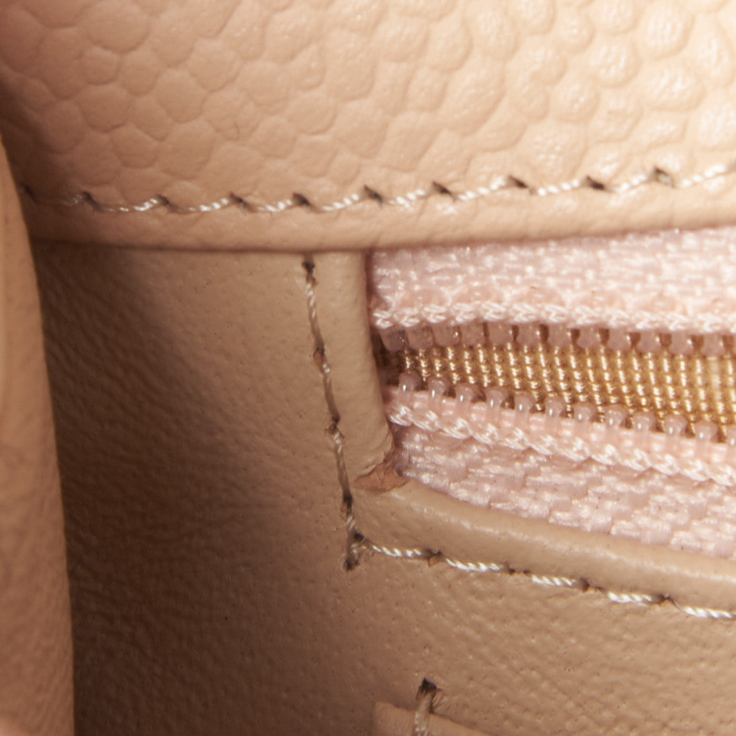 Caviar Quilted Jumbo Single Flap Beige