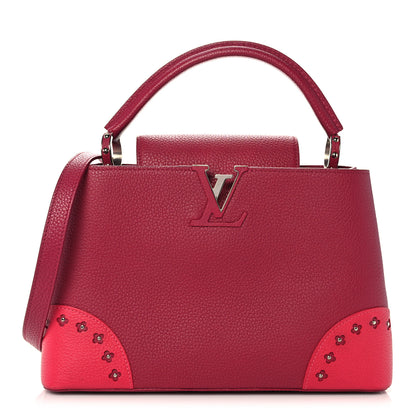 Louis Vuitton Taurillon Flowers Capucines BB Fuchsia 1 of 9