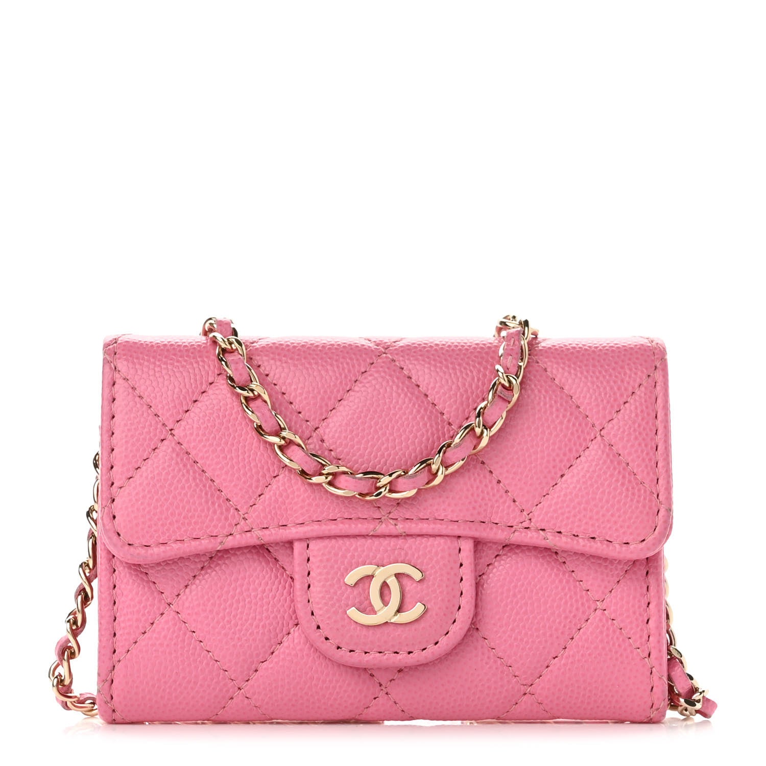 Chanel Caviar Quilted Belt Bag Pink 1 of 11